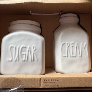 Rae Dunn Artisan White Sugar and Cream Set